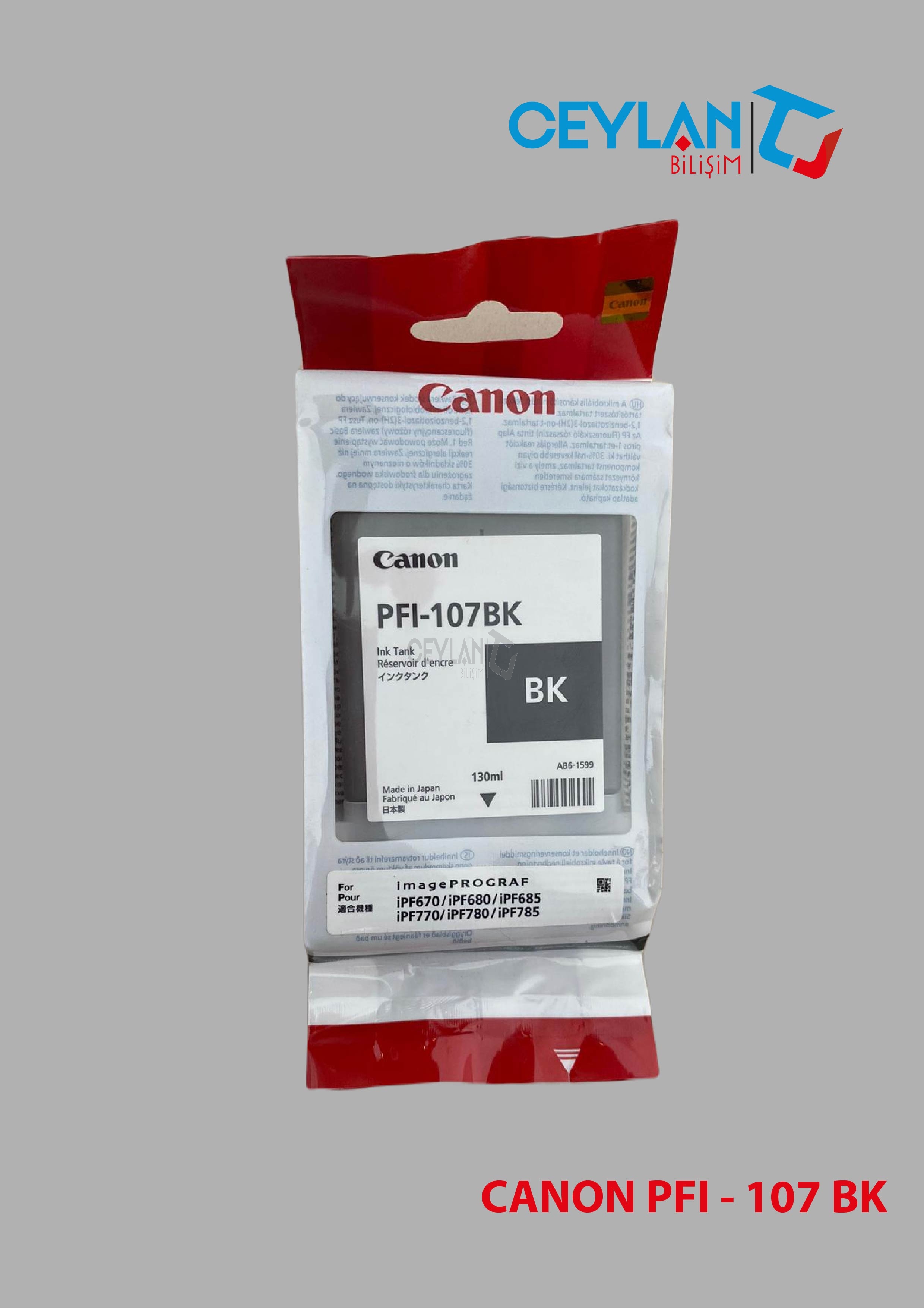 Canon PFI-107M 130ml. BK Orijinal Kartuş