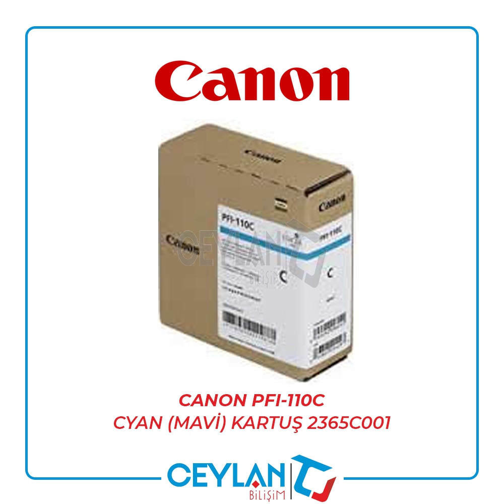 CANON  PFI-110C CYAN (MAVİ) KARTUŞ  2365C001