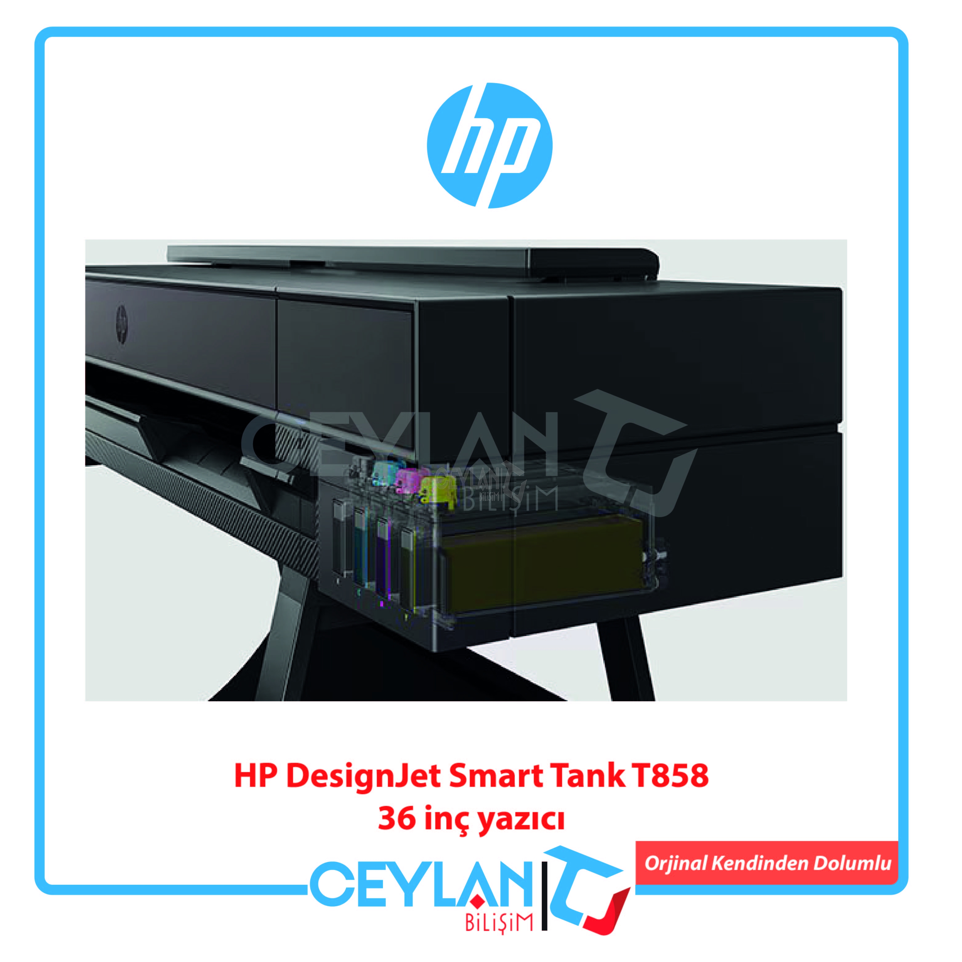 HP DesignJet Smart Tank T858 36 inç yazıcı