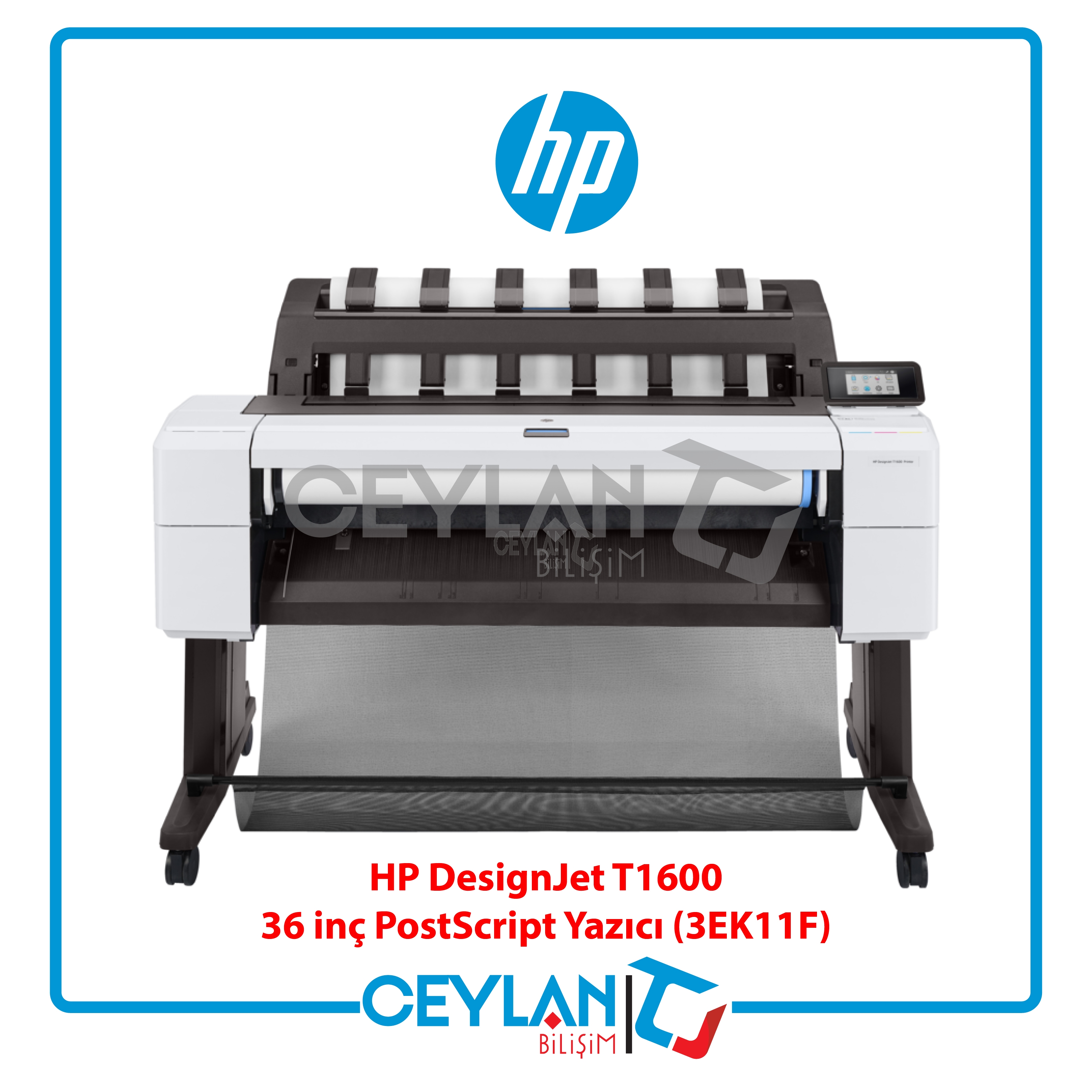 HP 3EK11F DESIGNJET T1600DR 36 INC 914MM A0 YAZICI