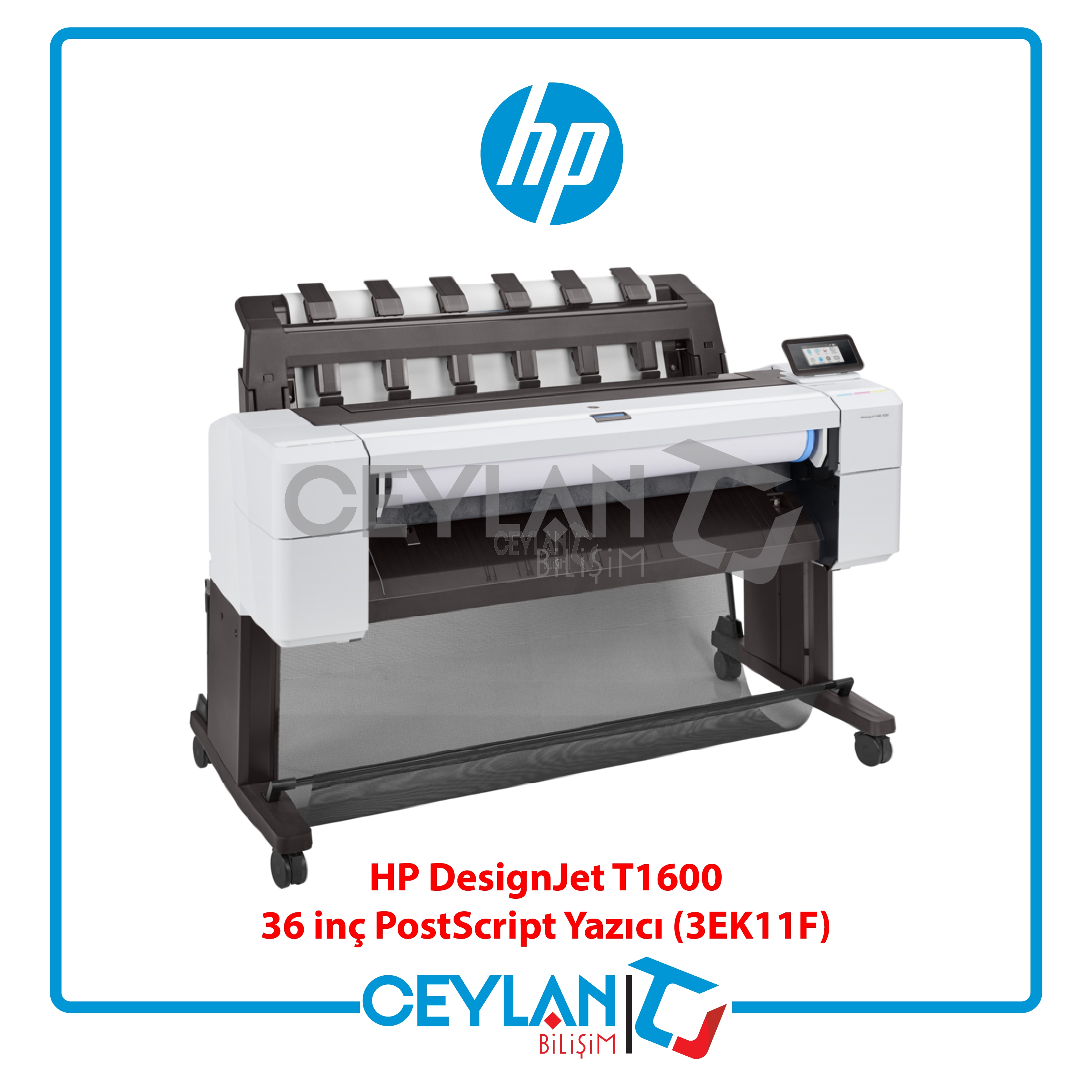 HP 3EK11F DESIGNJET T1600DR 36 INC 914MM A0 YAZICI