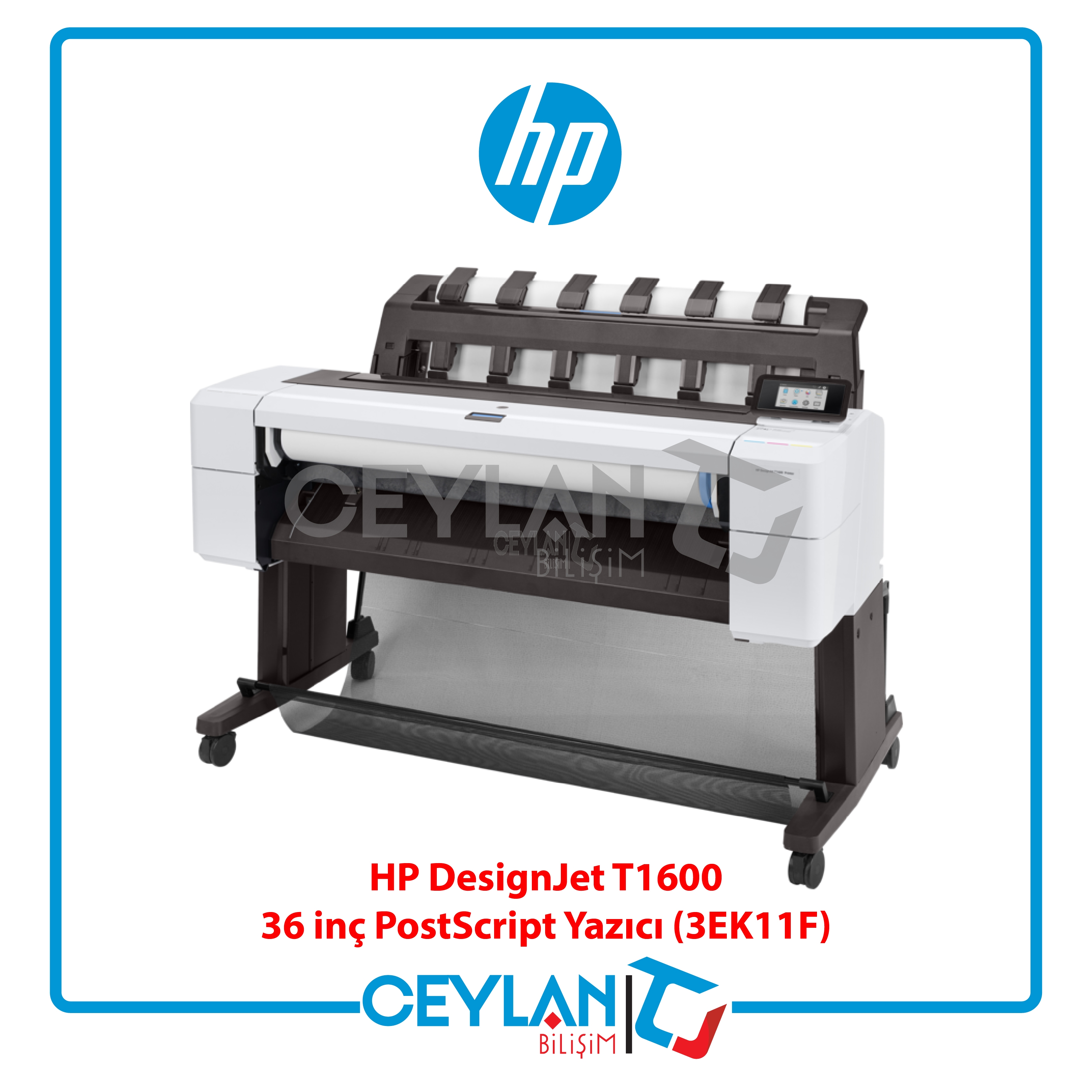 HP 3EK11F DESIGNJET T1600 36 INC 914MM A0 YAZICI