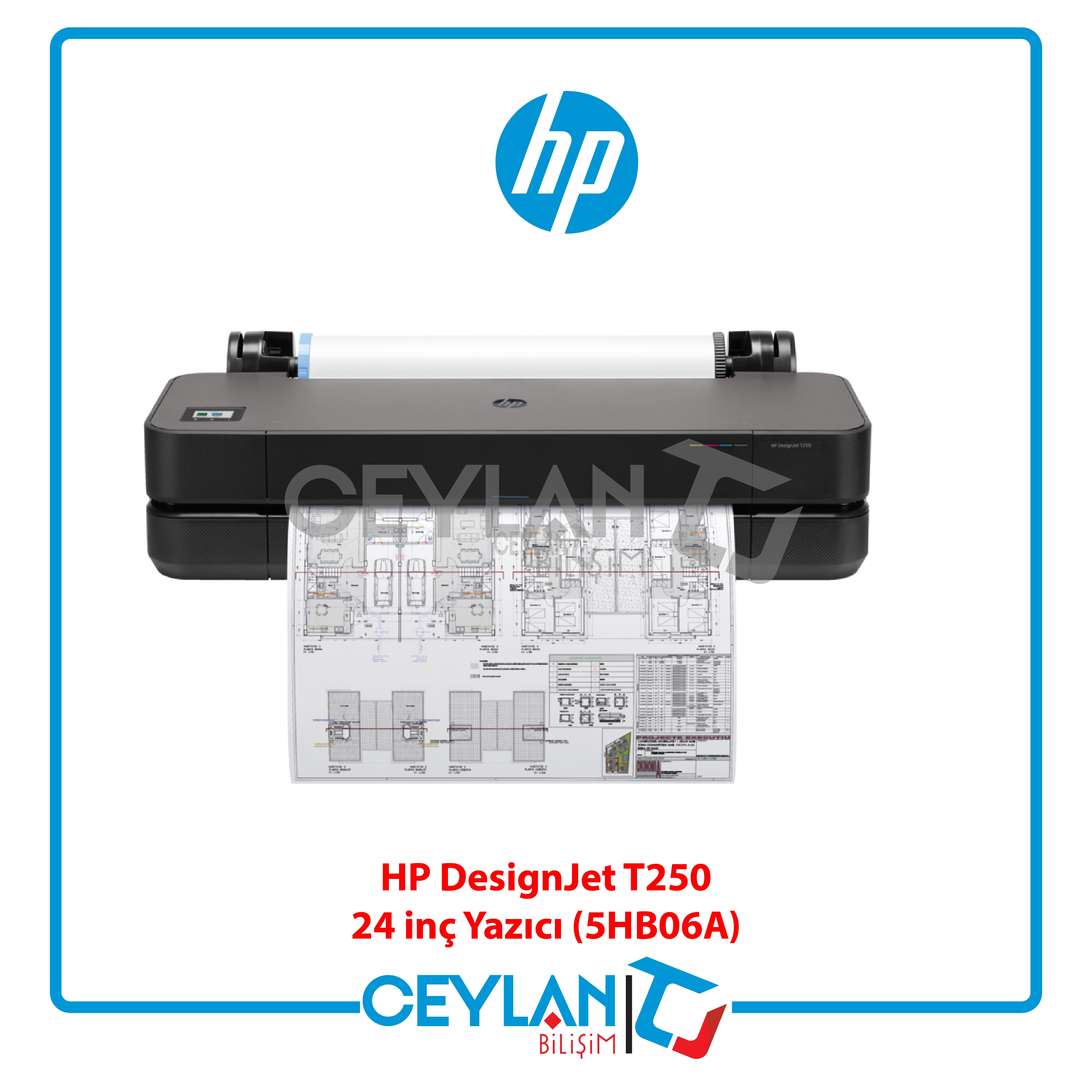 HP 5HB06A DESIGNJET T250 24 INC 610MM A1+ E-YAZICI