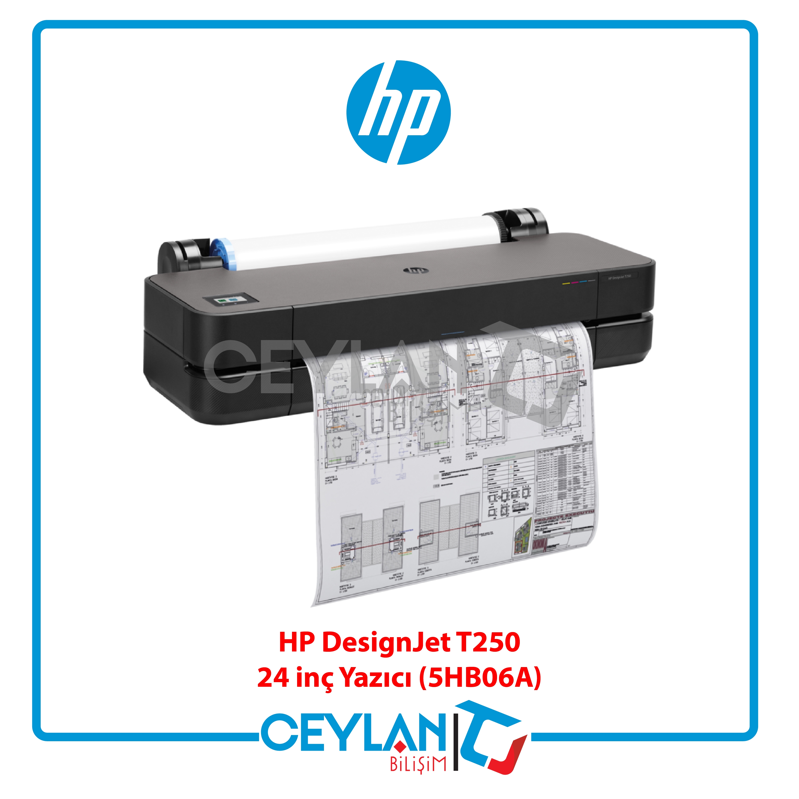 HP 5HB06A DESIGNJET T250 24 INC 610MM A1+ E-YAZICI