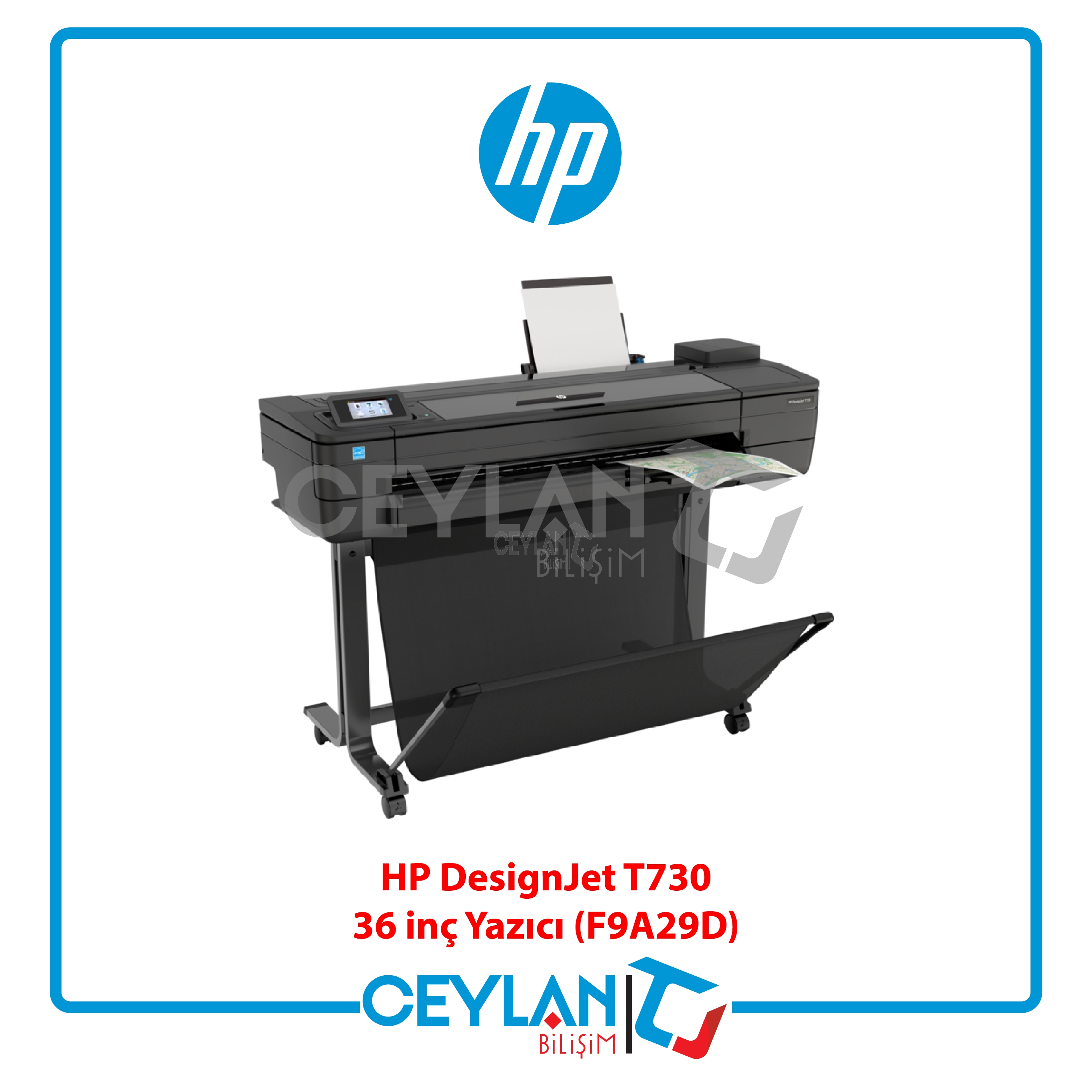 HP F9A29D DESIGNJET T730 36 INC 914MM A1 YAZICI