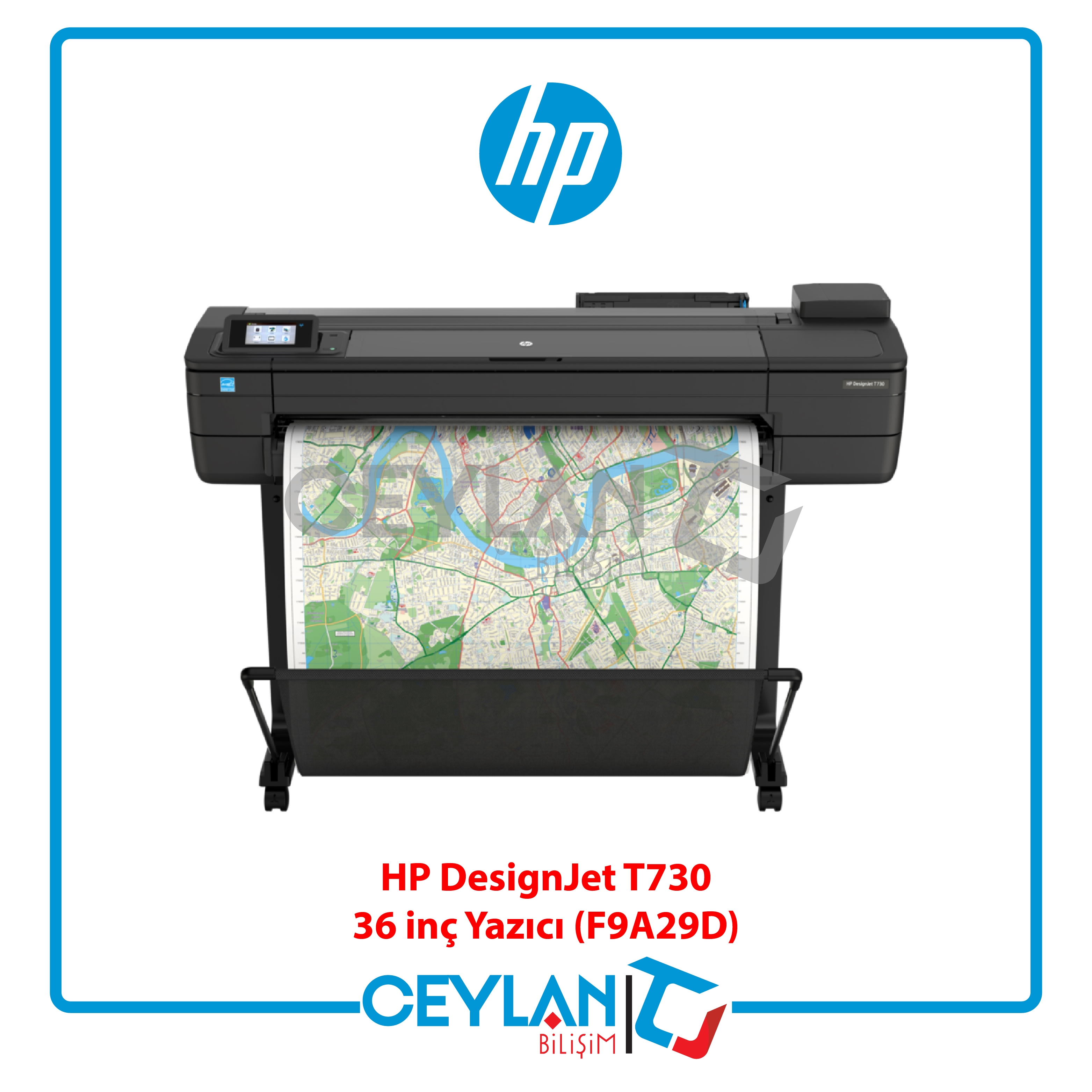 HP F9A29D DESIGNJET T730 36 INC 914MM A1 YAZICI