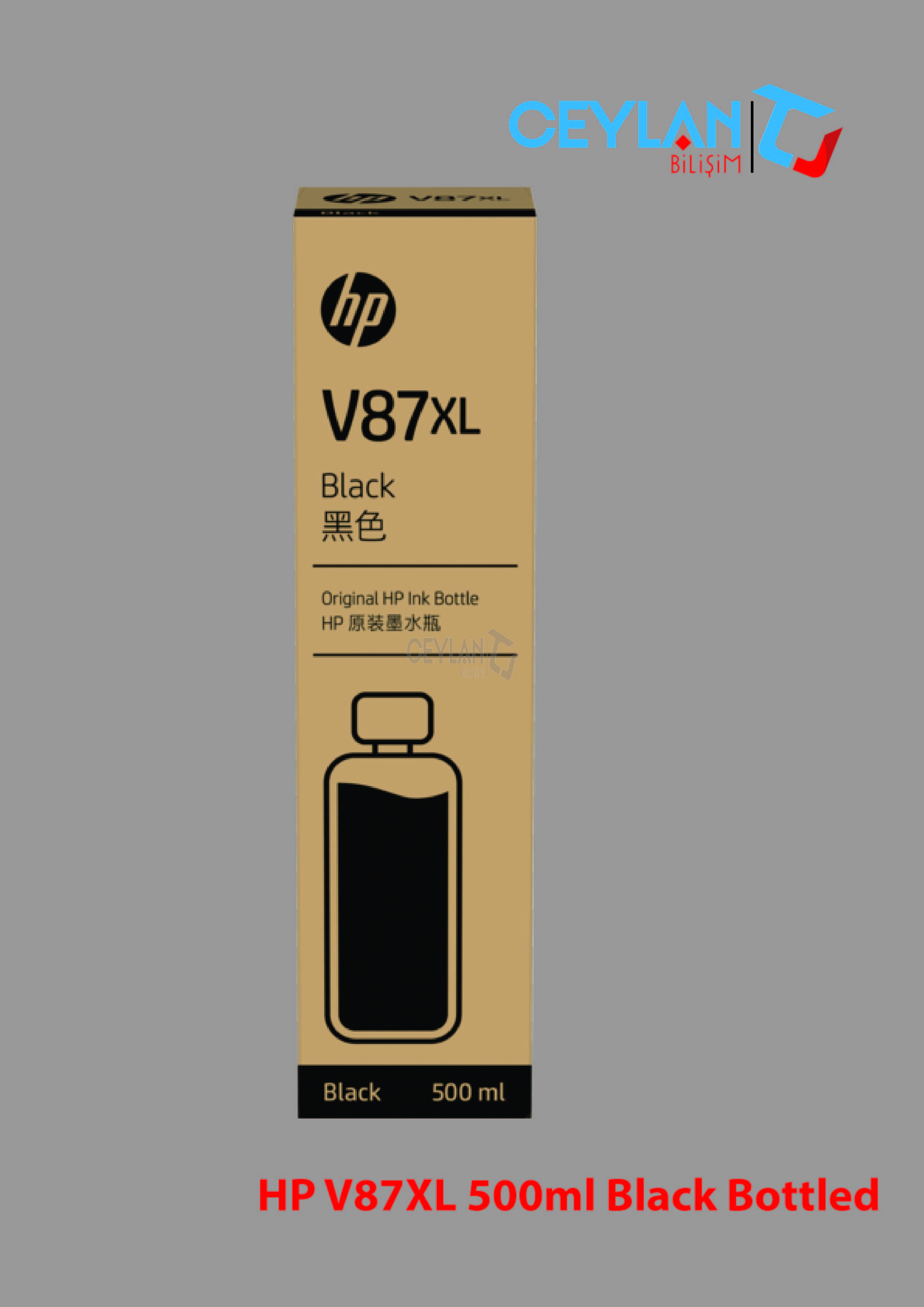 HP V87XL 500ml Black Bottled