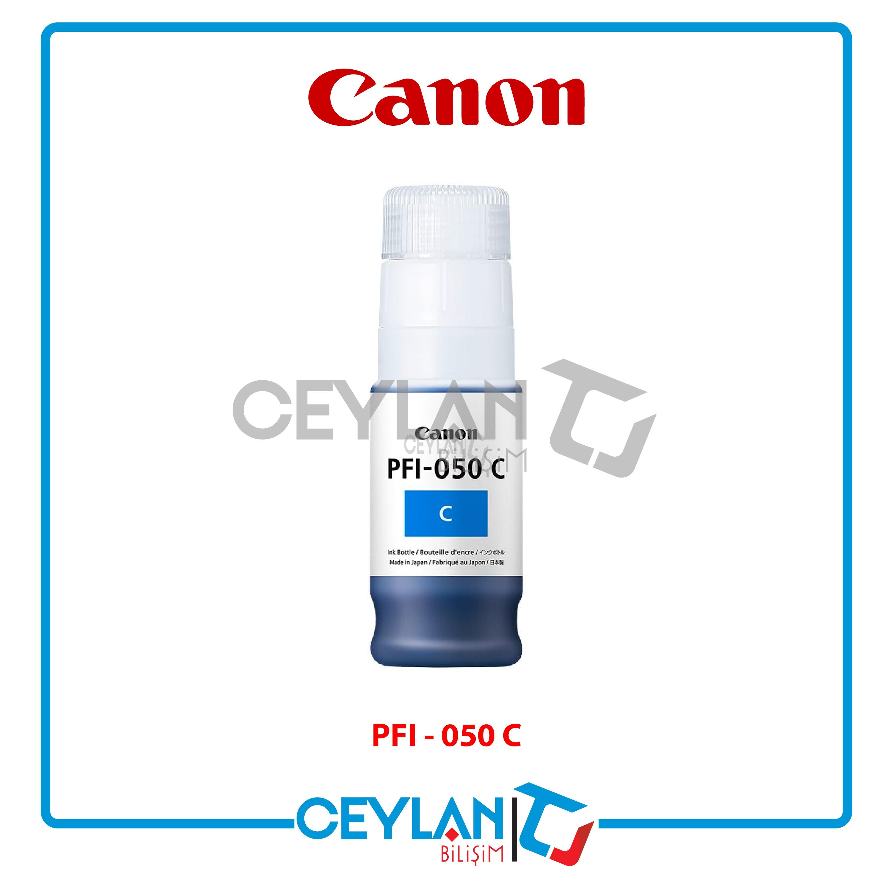 Canon Mürekkep Tankı PFI-050 C- Pigment Camgöbeği Mürekkep Tankı 70ML 