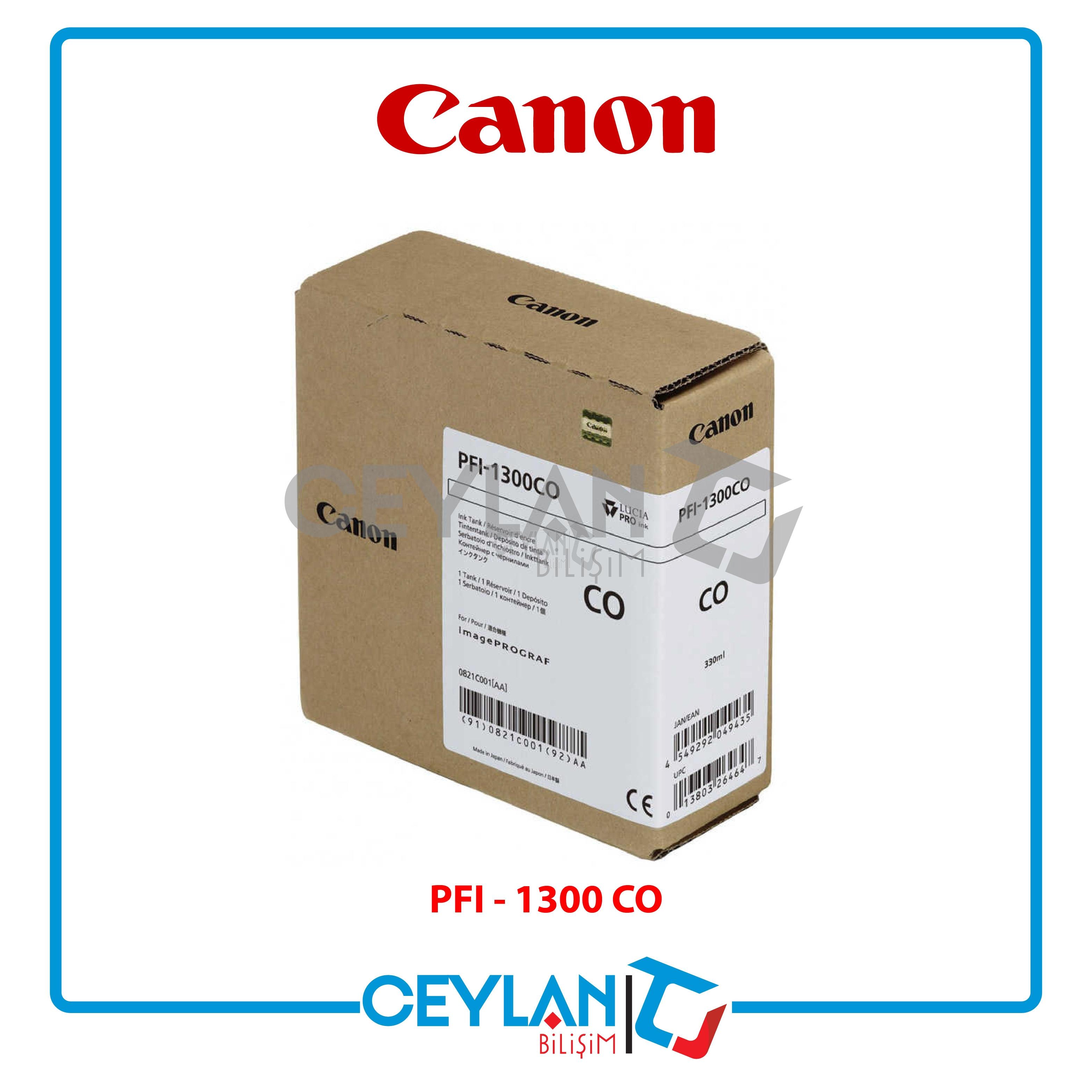 PFI-1300 Co (Chroma Optimizer) Parlaklık Düzenleyici Plotter Orijinal Mürekkep Kartuş 330 Ml. (0821C001)