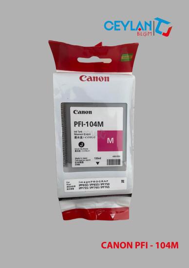 Canon PFI-104M 130ml. MACENTA Orijinal Kartuş