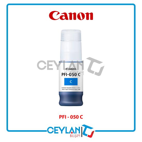 Canon Mürekkep Tankı PFI-050 C- Pigment Camgöbeği Mürekkep Tankı 70ML 