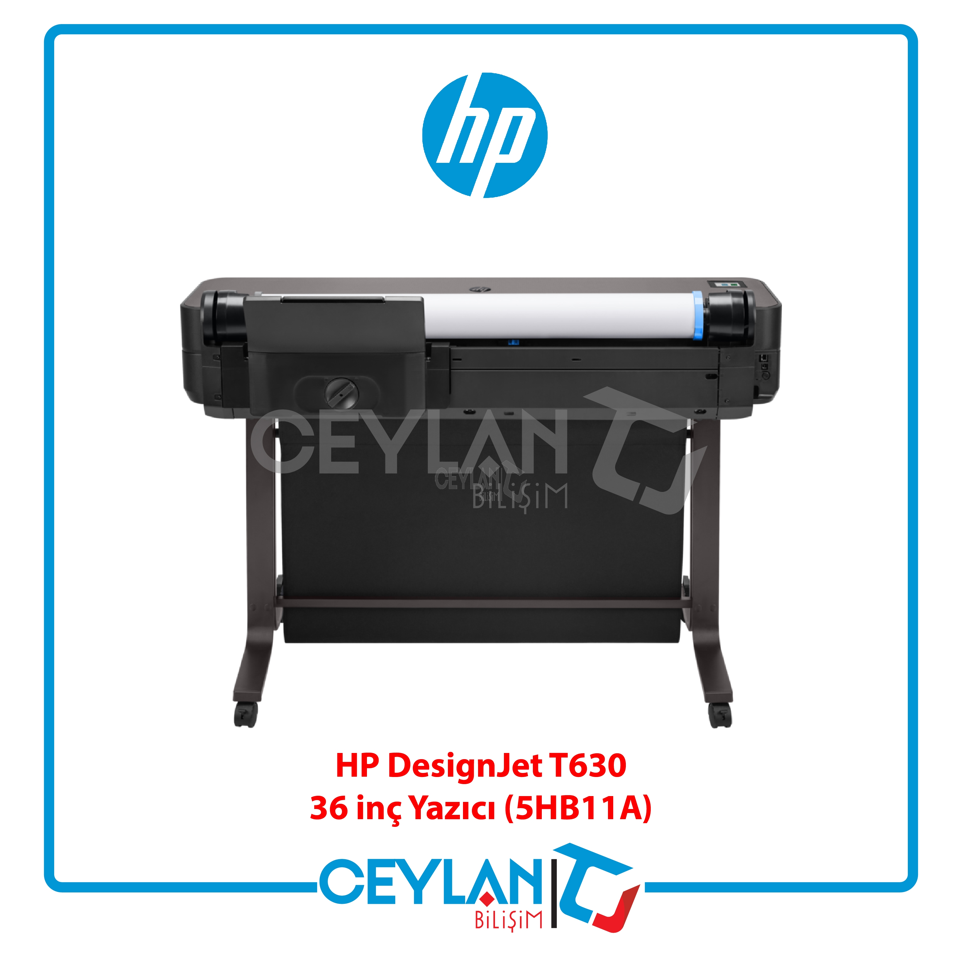 HP 5HB11A DESIGNJET T630 36 INC 914MM A0+ E-YAZICI