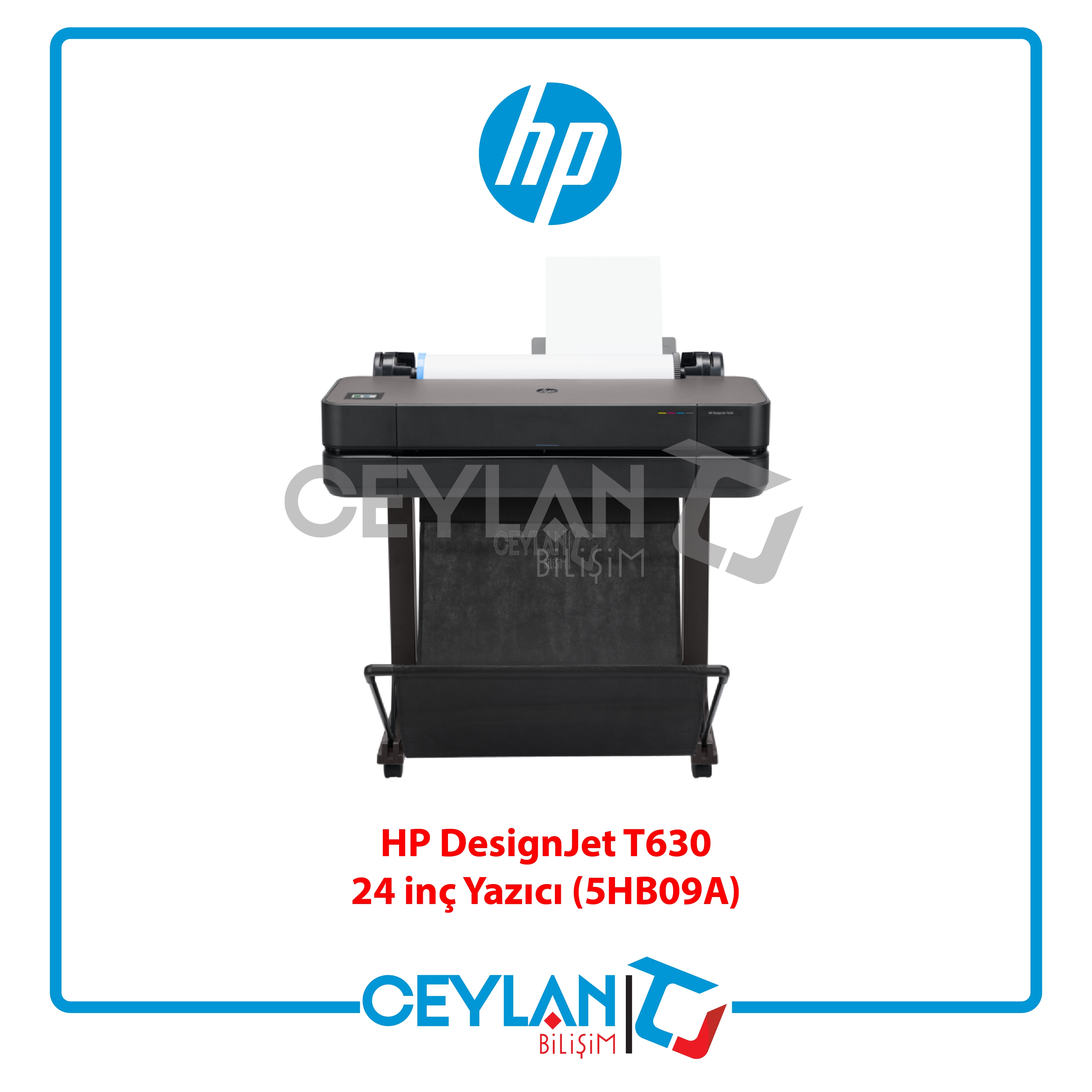 HP 5HB09A DESIGNJET T630 24 INC 610MM A1 E-YAZICI