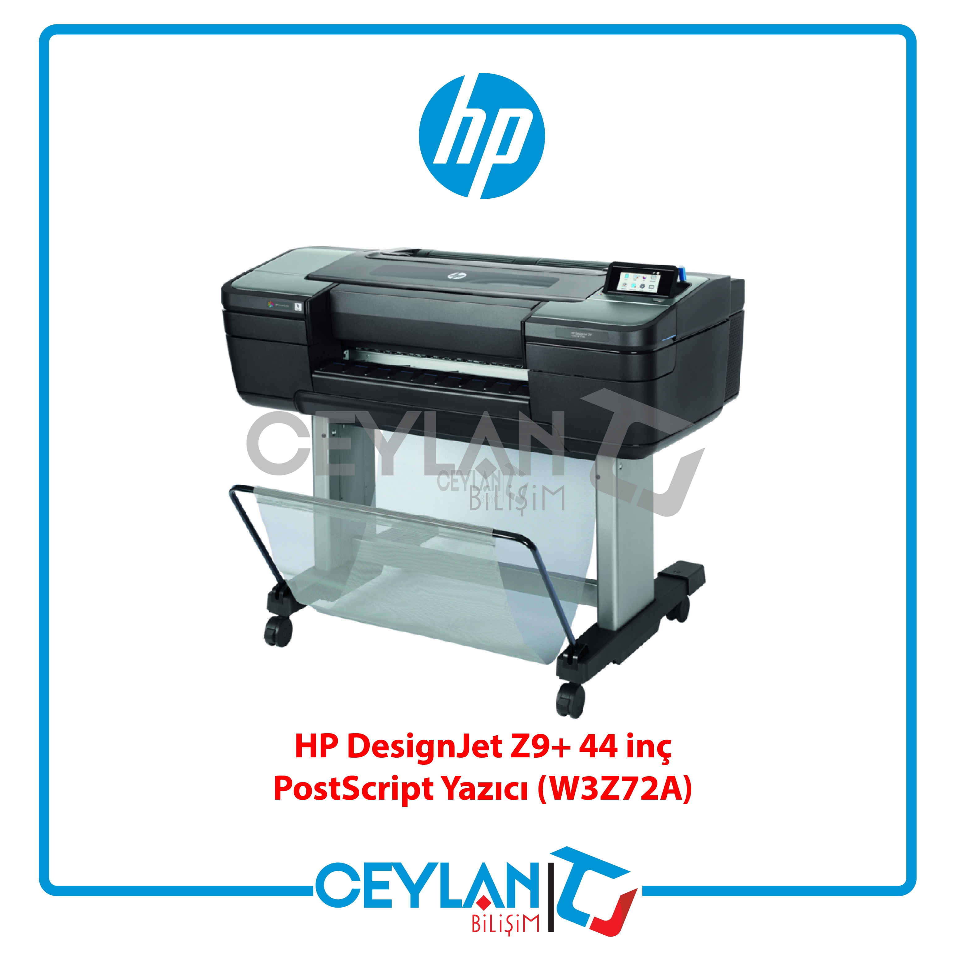 HP W3Z72A DESIGNJET Z9+ 44 INC POSTSCRIPT YAZICI