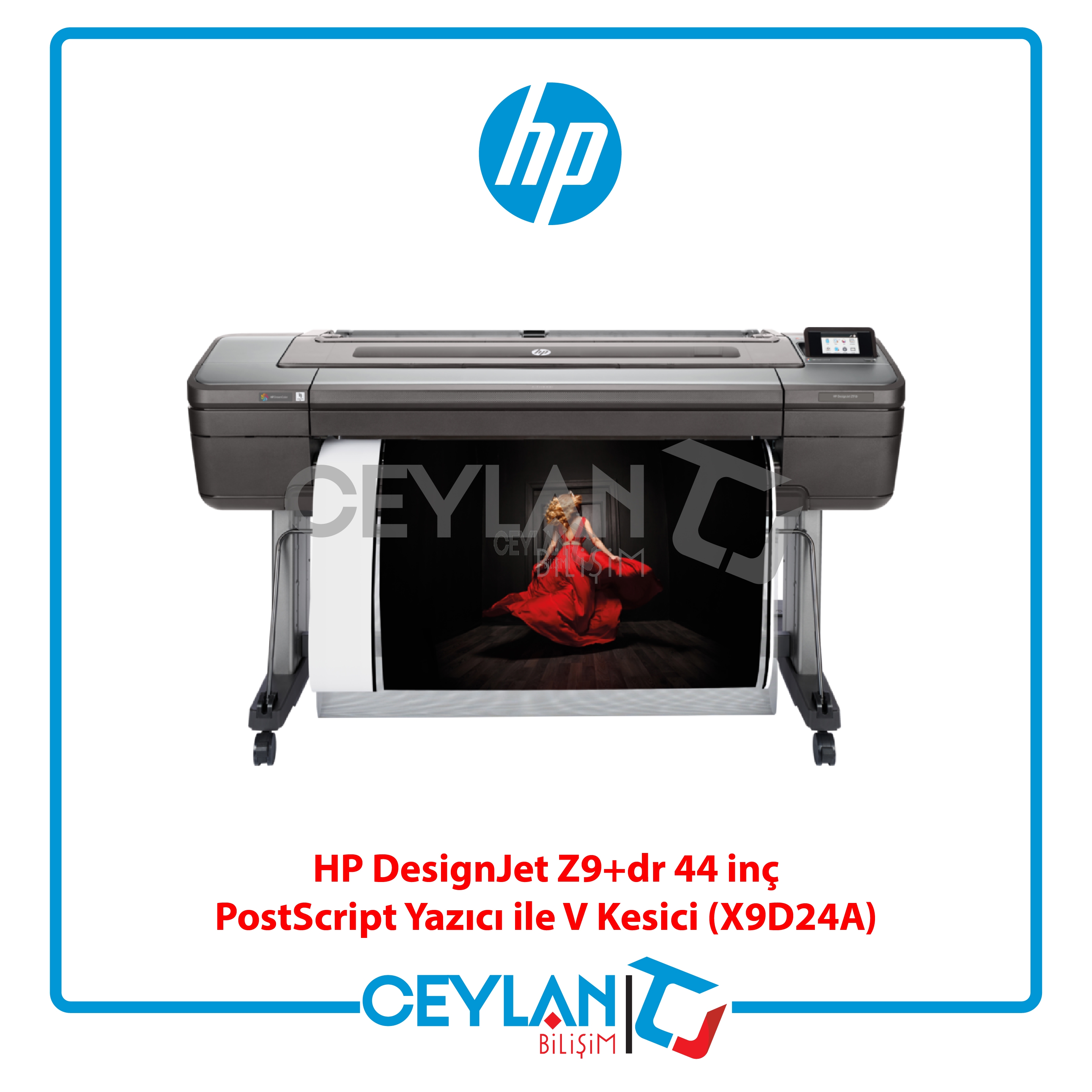 HP X9D24A DESIGNJET Z9+dr 44 INC POSTSCRIPT YAZICI V-TRIMMER