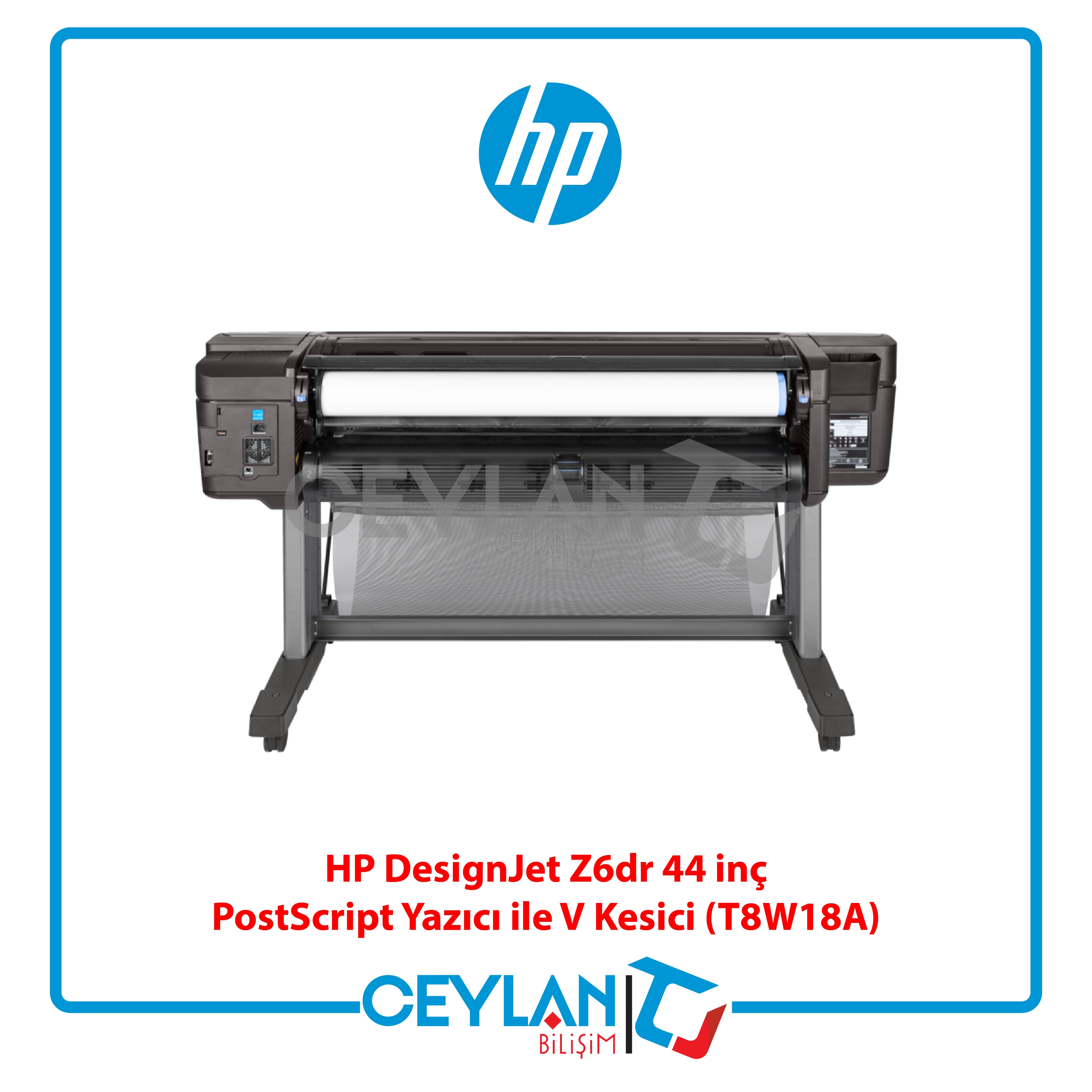 HP T8W18A DESIGNJET Z6dr 44 INC 998MM A0+ POSTSCRIPT YAZICI