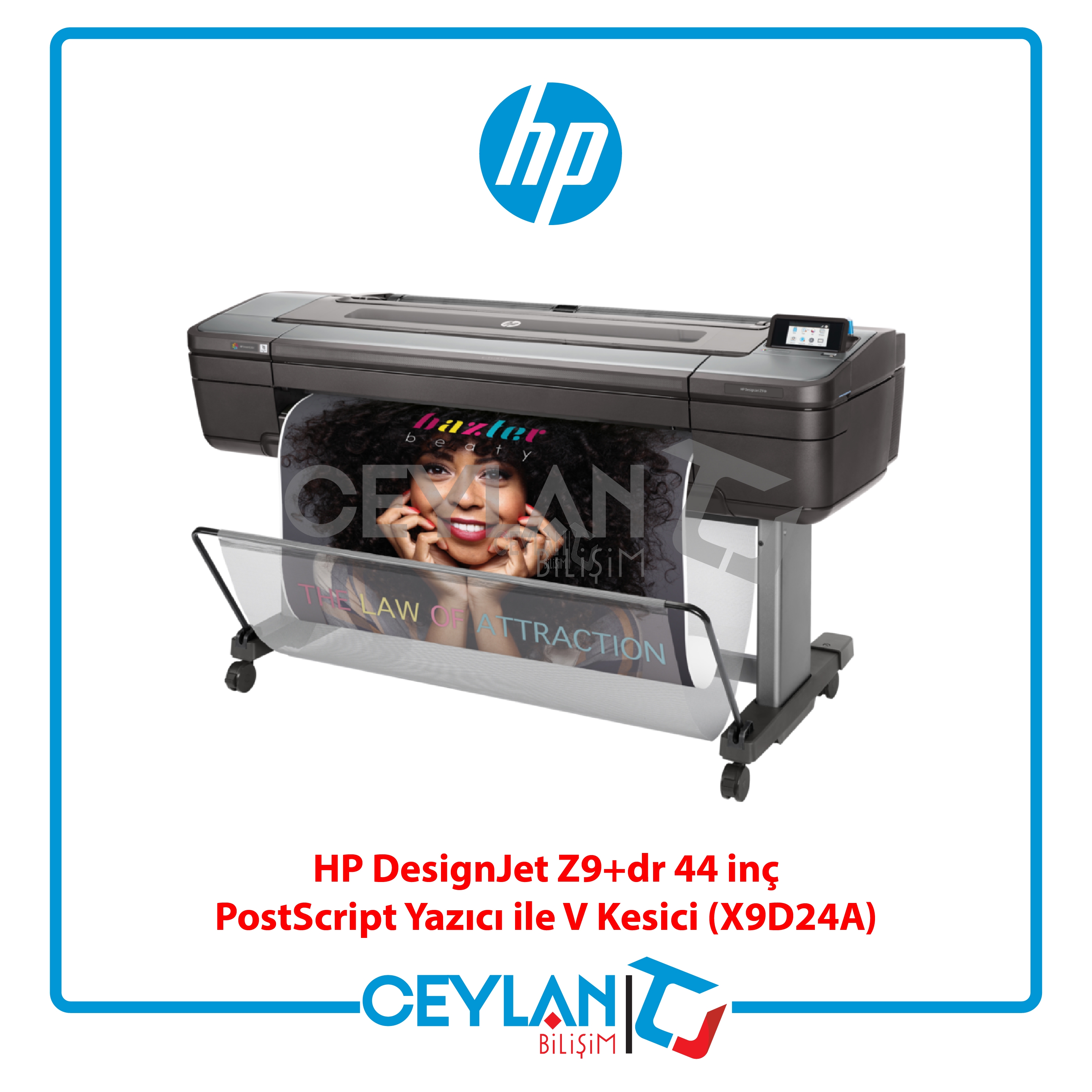 HP X9D24A DESIGNJET Z9+dr 44 INC POSTSCRIPT YAZICI V-TRIMMER